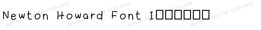 Newton Howard Font I字体转换